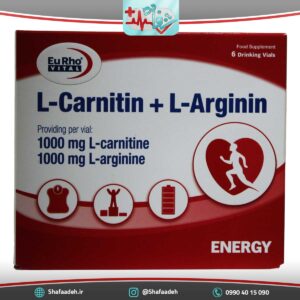 ال کارنیتین و ال آرژینین یورویتال 6 عددی - L Carnitin Plus L Arginin 6 Vials