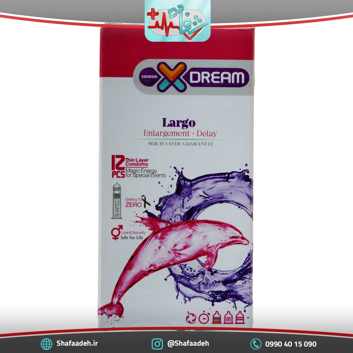 کاندوم ایکس دریم مدل لارگو بسته 12 عددی – X Dream Largo Condoms 12 Pcs