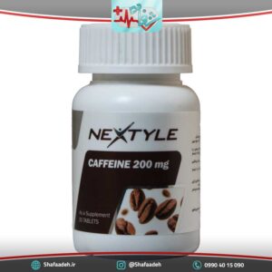 قرص کافئین نکستایل 200 میلی گرم 30 عدد - Nextyle Caffeine 200 mg 30 tabs