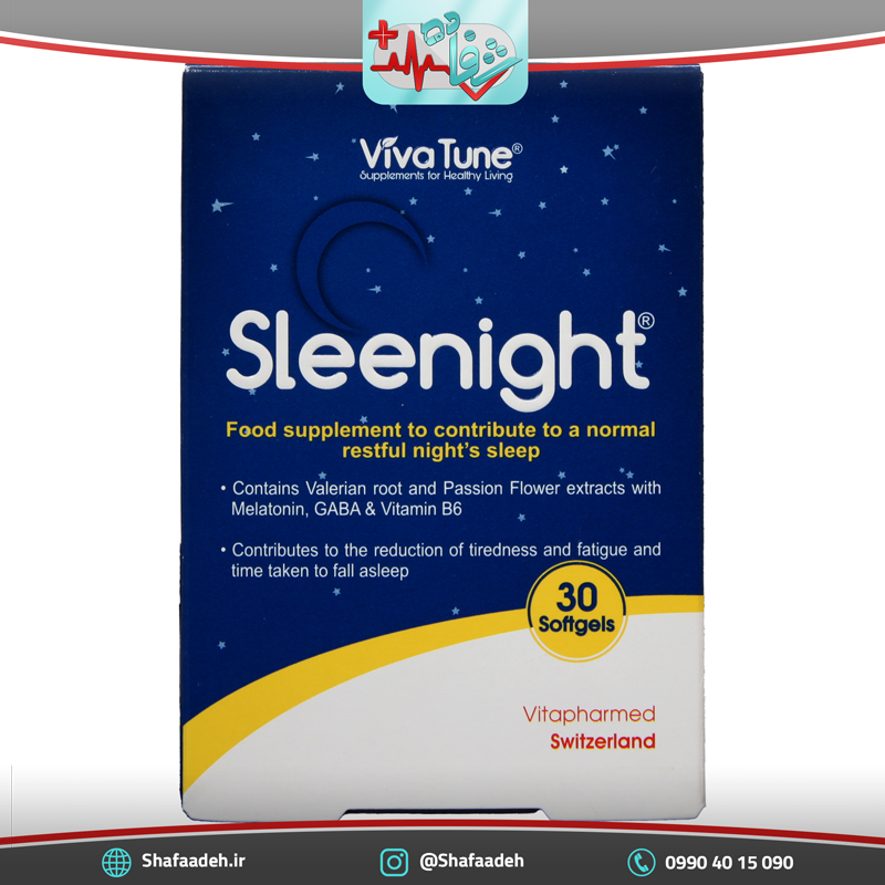 سافت ژل اسلینایت ویواتیون 30 عددی - Vivatune Sleenight 30 Tabs